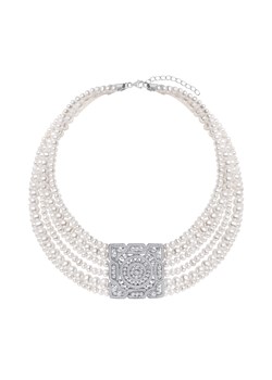 Naszyjnik srebrny z perłami i cyrkoniami - Pearls ze sklepu YES.pl w kategorii Naszyjniki - zdjęcie 167803971