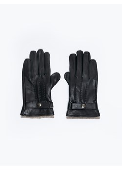 Rękawiczki męskie skórzane Paponi 906 ze sklepu Big Star w kategorii Rękawiczki męskie - zdjęcie 167805094