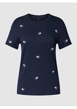 T-shirt z haftami model ‘KETTY’ ze sklepu Peek&Cloppenburg  w kategorii Bluzki damskie - zdjęcie 167807900