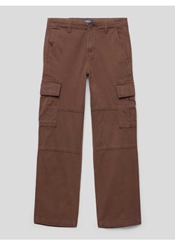 Spodnie cargo z nakładanymi kieszeniami model ‘HARLOW’ ze sklepu Peek&Cloppenburg  w kategorii Spodnie chłopięce - zdjęcie 167807973