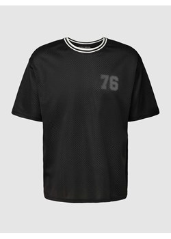 T-shirt z fakturowanym wzorem ze sklepu Peek&Cloppenburg  w kategorii T-shirty męskie - zdjęcie 167808250