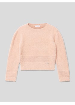 Sweter z dzianiny z imitacji futra ze sklepu Peek&Cloppenburg  w kategorii Swetry dziewczęce - zdjęcie 167808430