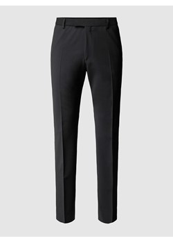 Spodnie do garnituru o kroju slim fit z dodatkiem streczu ‘Flex Cross’ ze sklepu Peek&Cloppenburg  w kategorii Spodnie męskie - zdjęcie 167808634