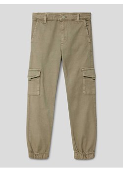Spodnie cargo z elastycznym zakończeniem nogawek ze sklepu Peek&Cloppenburg  w kategorii Spodnie chłopięce - zdjęcie 167808684