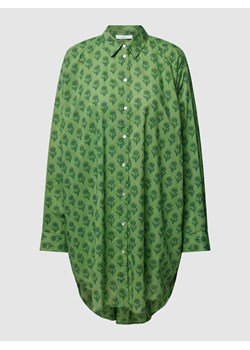 Długa bluzka koszulowa z wzorem na całej powierzchni ze sklepu Peek&Cloppenburg  w kategorii Koszule damskie - zdjęcie 167808864