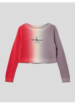 Sweter z dzianiny z cieniowaniem ze sklepu Peek&Cloppenburg  w kategorii Swetry dziewczęce - zdjęcie 167809340