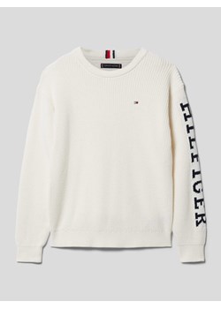 Sweter z dzianiny z detalami z logo model ‘MONOTYPE’ ze sklepu Peek&Cloppenburg  w kategorii Swetry chłopięce - zdjęcie 167809733