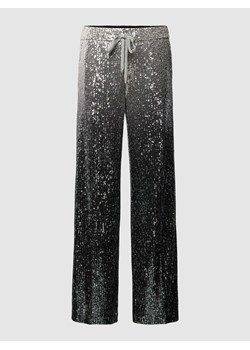 Spodnie z cekinowym obszyciem model ‘AVRIL’ ze sklepu Peek&Cloppenburg  w kategorii Spodnie damskie - zdjęcie 167810514