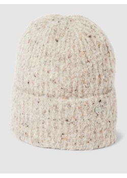 Czapka z dzianiny z aplikacją ze sklepu Peek&Cloppenburg  w kategorii Czapki zimowe damskie - zdjęcie 167811801