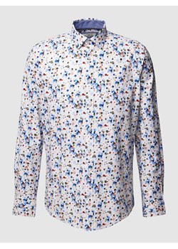 Koszula biznesowa o kroju casual fit ze wzorem na całej powierzchni ze sklepu Peek&Cloppenburg  w kategorii Koszule męskie - zdjęcie 167812001