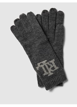 Rękawiczki z nadrukiem z logo ze sklepu Peek&Cloppenburg  w kategorii Rękawiczki damskie - zdjęcie 167813094