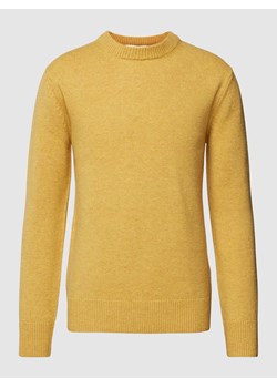 Sweter z dzianiny z okrągłym dekoltem model ‘GEMO’ ze sklepu Peek&Cloppenburg  w kategorii Swetry męskie - zdjęcie 167813102