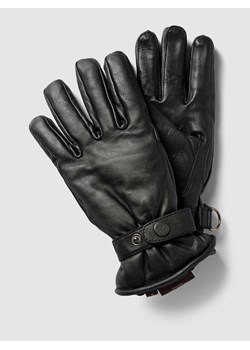 Rękawiczki skórzane z regulowaną patką ze sklepu Peek&Cloppenburg  w kategorii Rękawiczki męskie - zdjęcie 167813382
