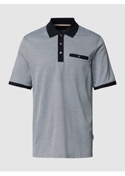 Koszulka polo z obszyciem w kontrastowym kolorze ze sklepu Peek&Cloppenburg  w kategorii T-shirty męskie - zdjęcie 167813452