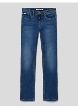 Jeansy o rozkloszowanym kroju z naszywką z logo ze sklepu Peek&Cloppenburg  w kategorii Spodnie dziewczęce - zdjęcie 167813652