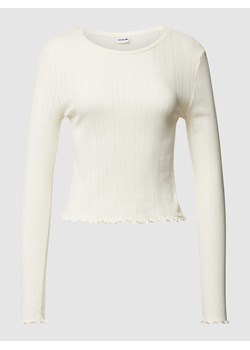Bluzka z długim rękawem z falistym dołem model ‘JUDY’ ze sklepu Peek&Cloppenburg  w kategorii Bluzki damskie - zdjęcie 167813804