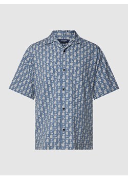 Koszula casualowa o kroju regular fit ze wzorem na całej powierzchni model ‘BLUCHARLIE’ ze sklepu Peek&Cloppenburg  w kategorii Koszule męskie - zdjęcie 167814934