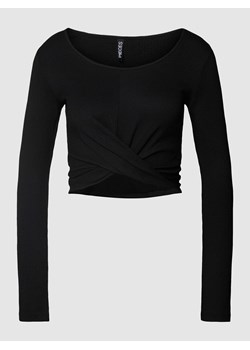Bluzka z długim rękawem w stylu kopertowym model ‘BIA’ ze sklepu Peek&Cloppenburg  w kategorii Bluzki damskie - zdjęcie 167815451