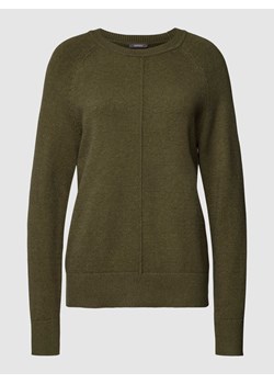 Sweter z dzianiny z prążkowanymi wykończeniami ze sklepu Peek&Cloppenburg  w kategorii Swetry damskie - zdjęcie 167815753