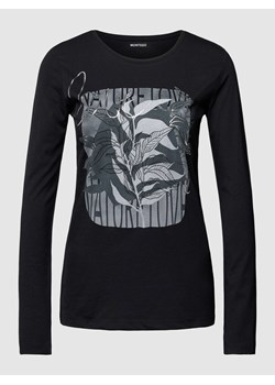 Bluzka z długim rękawem i nadrukiem z logo ze sklepu Peek&Cloppenburg  w kategorii Bluzki damskie - zdjęcie 167816142