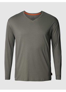 Bluzka z długim rękawem PLUS SIZE z dekoltem w serek ze sklepu Peek&Cloppenburg  w kategorii T-shirty męskie - zdjęcie 167817054