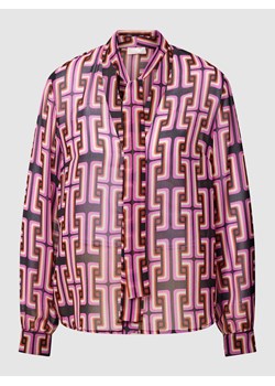 Bluzka z wiązaniem pod szyją i wzorem na całej powierzchni ze sklepu Peek&Cloppenburg  w kategorii Koszule damskie - zdjęcie 167817081