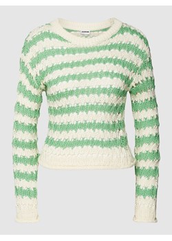 Sweter z dzianiny ze wzorem w paski model ‘ZIGGI’ ze sklepu Peek&Cloppenburg  w kategorii Swetry damskie - zdjęcie 167817154