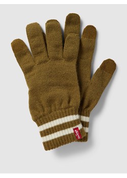 Rękawiczki z detalem z logo model ‘BEN’ ze sklepu Peek&Cloppenburg  w kategorii Rękawiczki męskie - zdjęcie 167817361