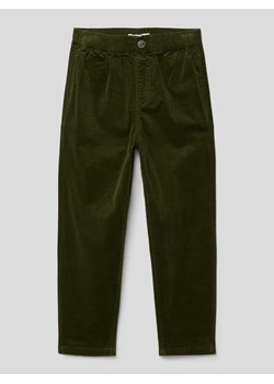 Spodnie materiałowe z drobnego sztruksu z elastycznym pasem model ‘BEN’ ze sklepu Peek&Cloppenburg  w kategorii Spodnie chłopięce - zdjęcie 167819303