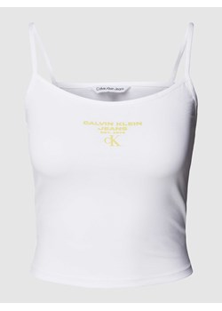Top z nadrukiem z logo model ‘STRAPPY’ ze sklepu Peek&Cloppenburg  w kategorii Bluzki damskie - zdjęcie 167819450