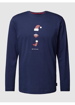 Bluzka z długim rękawem i nadrukowanym motywem model ‘XMAS’ ze sklepu Peek&Cloppenburg  w kategorii T-shirty męskie - zdjęcie 167820062