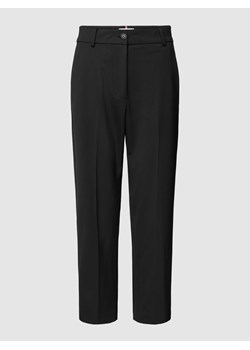 Spodnie materiałowe o kroju straight fit z mieszanki wiskozy w kant ze sklepu Peek&Cloppenburg  w kategorii Spodnie damskie - zdjęcie 167820384