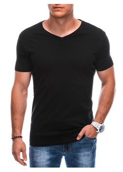 T-shirt męski basic V-neck EM-TSBS-0101 - czarny V1 ze sklepu Edoti w kategorii T-shirty męskie - zdjęcie 167839003