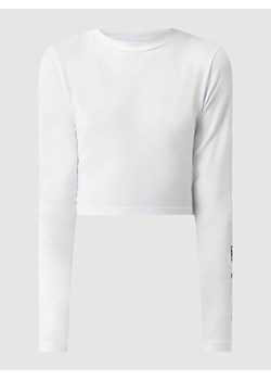 Bluzka krótka z długim rękawem i logo ze sklepu Peek&Cloppenburg  w kategorii Bluzki damskie - zdjęcie 167840482