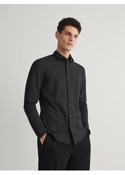 Reserved - Wzorzysta koszula slim fit - czarny ze sklepu Reserved w kategorii Koszule męskie - zdjęcie 167844304