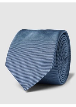Krawat z jedwabiu z wzorem w paski ze sklepu Peek&Cloppenburg  w kategorii Krawaty - zdjęcie 167845723