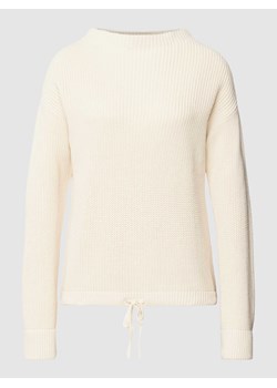 Sweter z dzianiny z prążkowanymi wykończeniami ze sklepu Peek&Cloppenburg  w kategorii Swetry damskie - zdjęcie 167845732