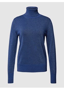 Sweter z wywijanym kołnierzem i efektowną przędzą ze sklepu Peek&Cloppenburg  w kategorii Swetry damskie - zdjęcie 167845763