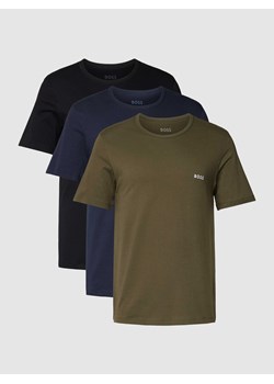 T-shirt w jednolitym kolorze w zestawie 3 szt. ze sklepu Peek&Cloppenburg  w kategorii Podkoszulki męskie - zdjęcie 167845781