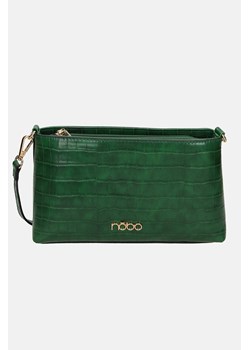 Mała torebka na ramię croco zielona ze sklepu NOBOBAGS.COM w kategorii Listonoszki - zdjęcie 167849393