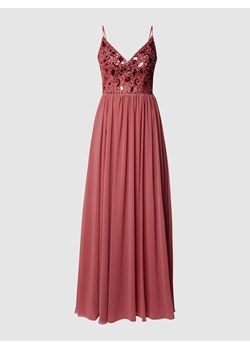 Długa sukienka wieczorowa z cekinowym obszyciem ze sklepu Peek&Cloppenburg  w kategorii Sukienki - zdjęcie 167849690