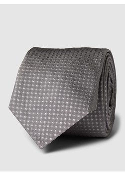 Krawat z jedwabiu z wzorem na całej powierzchni ze sklepu Peek&Cloppenburg  w kategorii Krawaty - zdjęcie 167850461