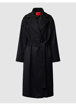 Płaszcz z wiązanym paskiem model ‘Mabelina’ ze sklepu Peek&Cloppenburg  w kategorii Płaszcze damskie - zdjęcie 167850494