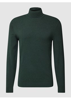 Sweter z wywijanym kołnierzem z efektem melanżu ze sklepu Peek&Cloppenburg  w kategorii Swetry męskie - zdjęcie 167850863
