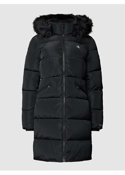 Płaszcz pikowany z nadrukiem z logo ze sklepu Peek&Cloppenburg  w kategorii Płaszcze damskie - zdjęcie 167851084