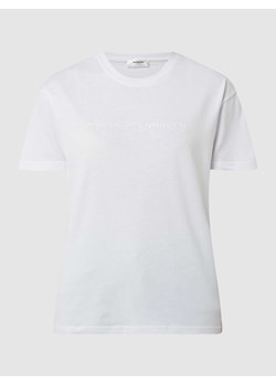 T-shirt z bawełny ekologicznej model ‘Liv’ ze sklepu Peek&Cloppenburg  w kategorii Bluzki damskie - zdjęcie 167851533