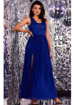 Długa niebieska suknia A486, Kolor niebieski, Rozmiar L, Awama ze sklepu Primodo w kategorii Sukienki - zdjęcie 167853482