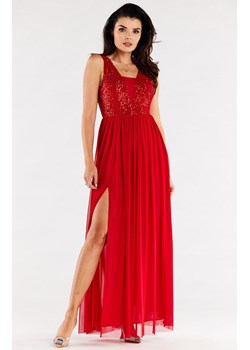 Długa czerwona suknia A486, Kolor czerwony, Rozmiar L, Awama ze sklepu Primodo w kategorii Sukienki - zdjęcie 167853492