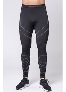 Termoaktywne legginsy męskie czarno-szare Rapid, Kolor czarno-szary, Rozmiar L, Spaio ze sklepu Primodo w kategorii Spodnie męskie - zdjęcie 167853730