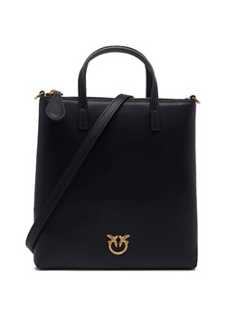 Pinko Skórzana torebka na ramię MINI SHOPPER VITELLO SETA ze sklepu Gomez Fashion Store w kategorii Torby Shopper bag - zdjęcie 167853794